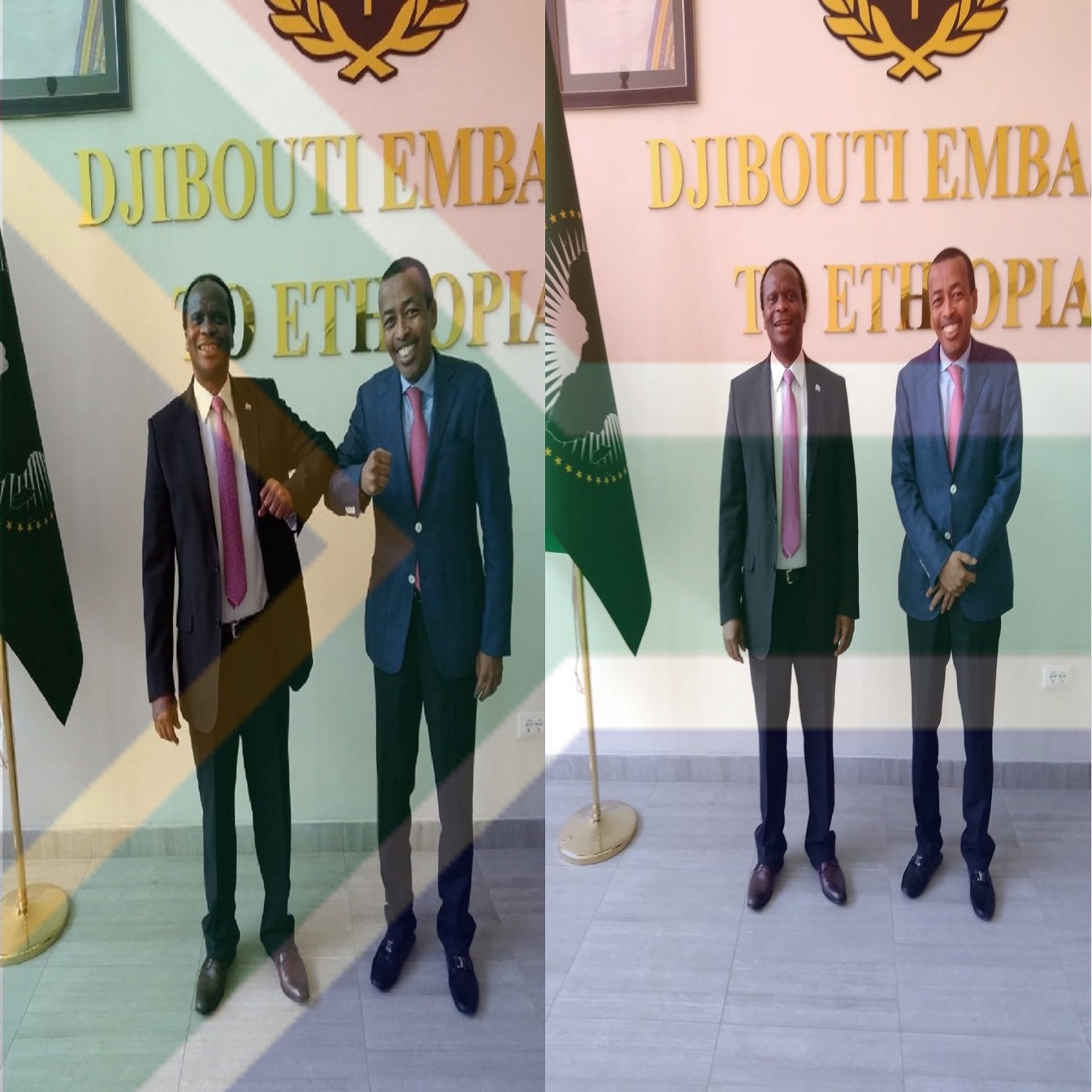 On 23 June 2021, H. E. Ambassador Edward Xolisa Makaya presented his Letters of Credence to the President of the Republic of Djibouti,  H.E. Ismail Omar Guelleh